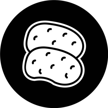 Gıda Web ikonu vektör illüstrasyonu 