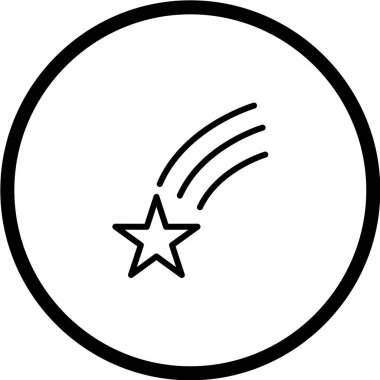 Yıldızların ve yıldız simgesinin vektör illüstrasyonu