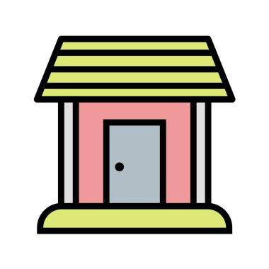 Emlak simgesi vektör illüstrasyonu 