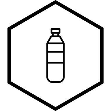  Su Şişe Simgesi Moda Biçimli Ayrı Arkaplan