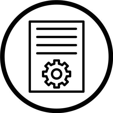 belge simgesi vektör illüstrasyonu