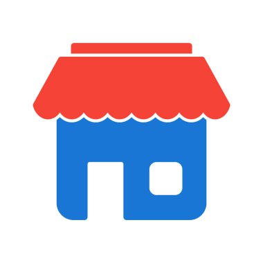 Dükkan Simgesi Moda Biçiminde İzole Arkaplan