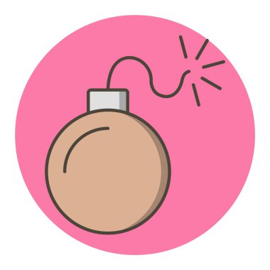 Moda Biçimli Patlama Simgesi İzole Arkaplan      