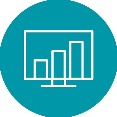 iş diyagramı simgesi, vektör illüstrasyonu