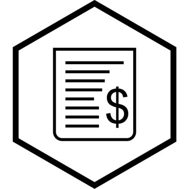 bankacılık ve finans hattı vektör simgesi.