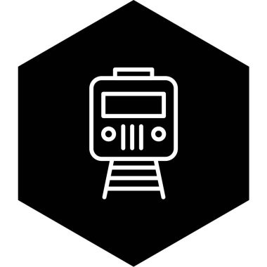 tren simgesi vektör illüstrasyonu