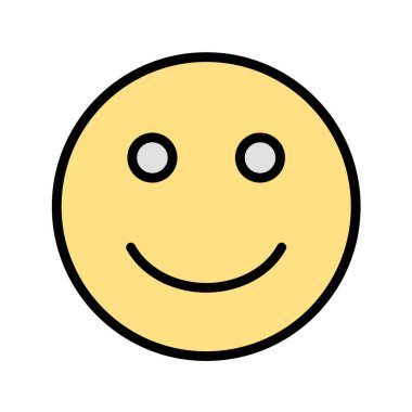 Moda Biçimli Emoji Simgesi İzole Arkaplan 