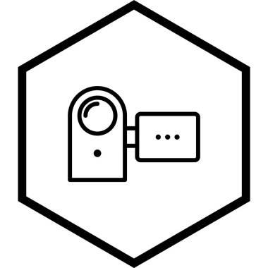 Moda Biçiminde Kullanışlı Kamera Simgesi İzole Arkaplan