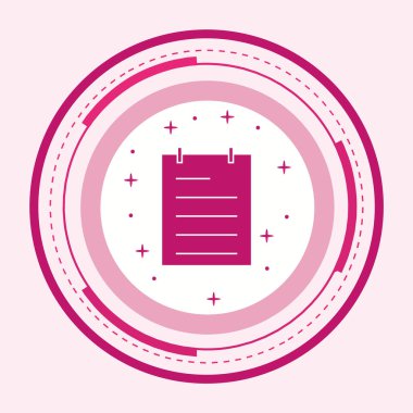 Moda Biçiminde Not Simgesi İzole Arkaplan 