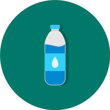 Vektör illüstrasyonu, basit ikon su şişesi 