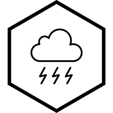 Bulut simgesi vektör illüstrasyonu