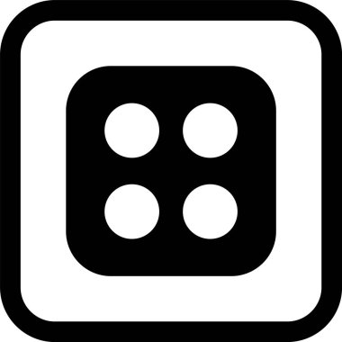 Zar Dört Simgesi Stili İzole Arkaplan