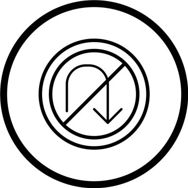 Yol simgesi, vektör illüstrasyonu