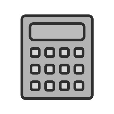 Hesap makinesi simgesi. vektör illüstrasyonu