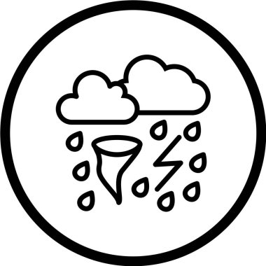 Bulut simgesinin vektör illüstrasyonu