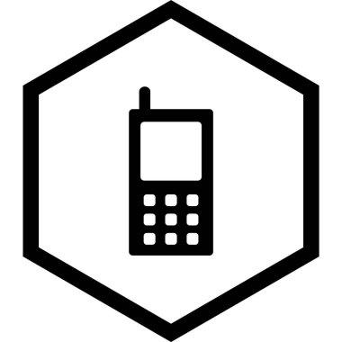  Cep Telefonu Simgesi Moda Biçiminde İzole Arkaplan