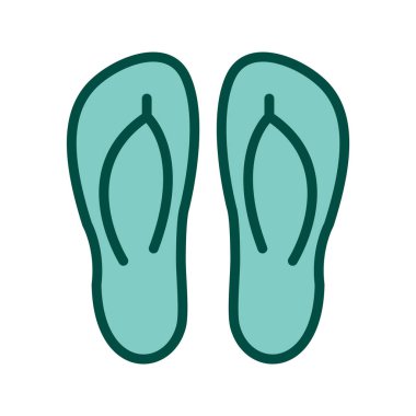 Terlik Simgesi Moda Biçimi Ayrı Arkaplan