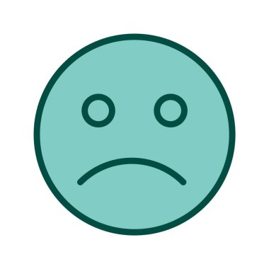 Üzücü Duygu Simgesi Moda Tarzı İzole Arkaplan