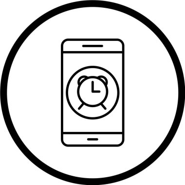 Modern telefon simgesinin vektör illüstrasyonu 