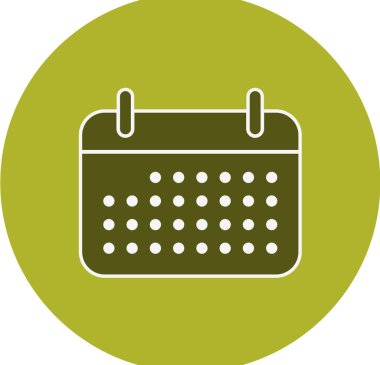 Takvim simgesi, vektör çizimi