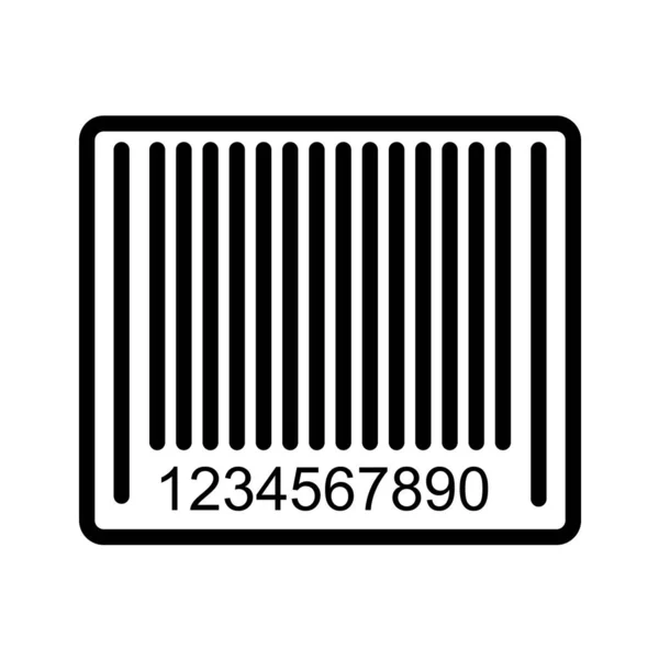 Barcode Symbol Vektor Illustration — Stockvektor