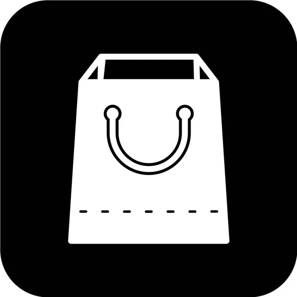 Icono Bolsa Compras Vector Ilustración — Archivo Imágenes Vectoriales