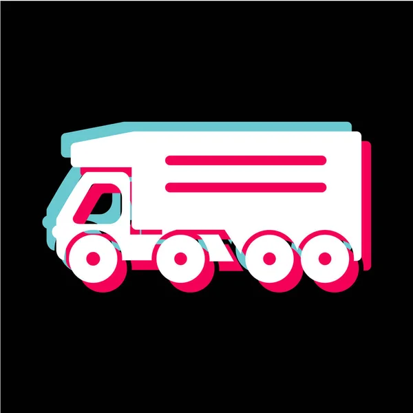 Fast Food Ciężarówka Ikona Wektor Ilustracja — Wektor stockowy