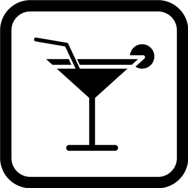 Eten Drinken Web Icoon Vector Illustratie — Stockvector