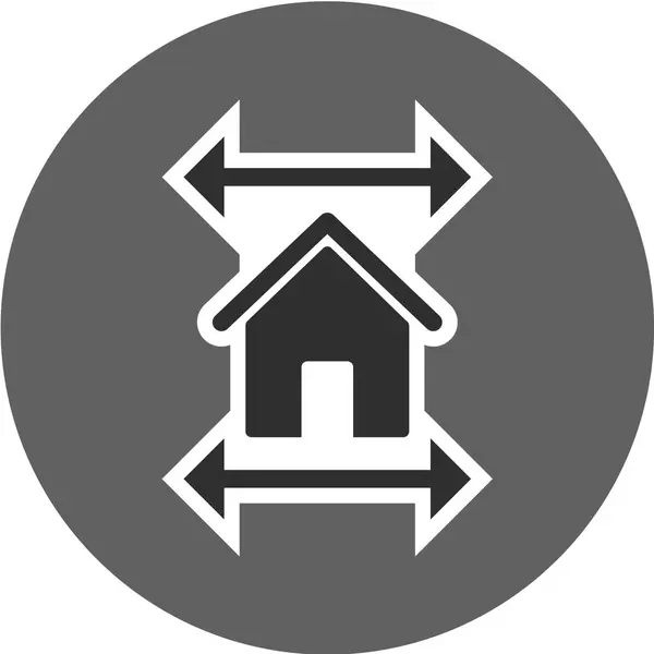 Immobilien Symbol Vektor Illustration — Stockvektor