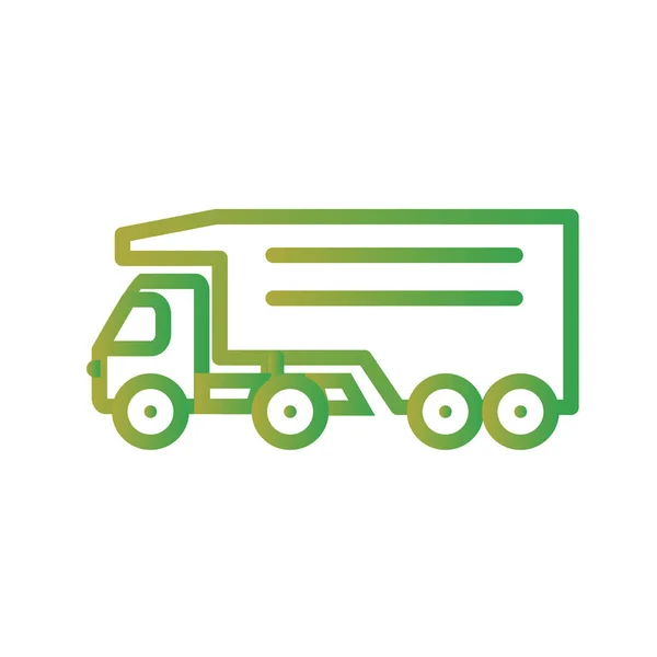 Truck Pictogram Geïsoleerd Witte Achtergrond Transportsymbool Vector Illustratie — Stockvector