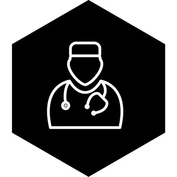 Ilustração Vetorial Doctor Icon — Vetor de Stock