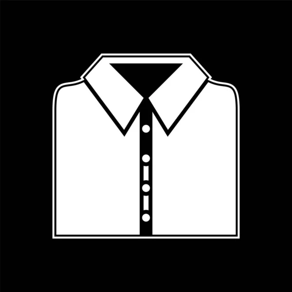 Icono Camisa Escuela Fondo Aislado Estilo Moda — Vector de stock