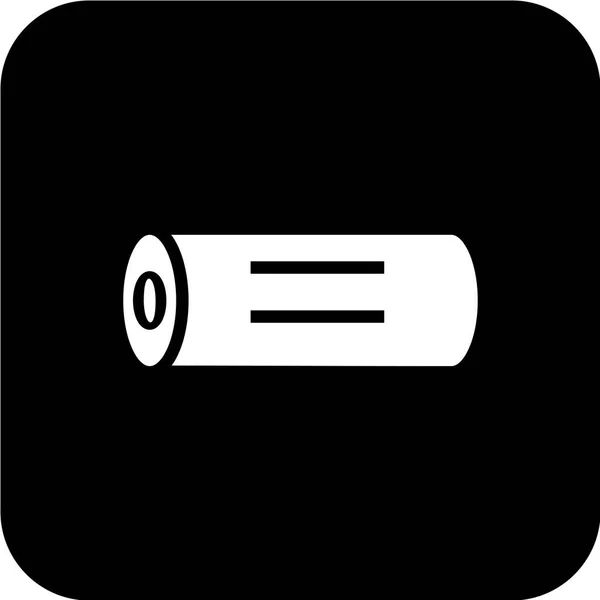 Ilustración Vectorial Batería Icono Simple — Vector de stock
