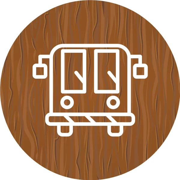 Ilustración Vectorial Del Icono Del Tren — Archivo Imágenes Vectoriales