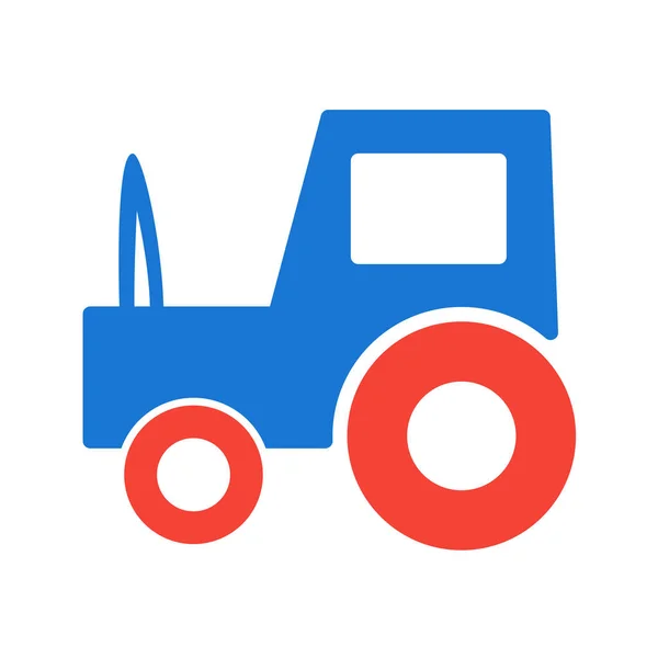 Vector Illustration Farm Tractor — Stock Vector