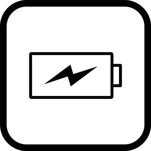 Nabíjení Baterií Icon Módní Styl Izolované Pozadí — Stockový vektor
