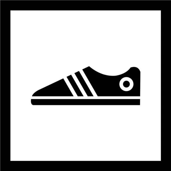 Boot Vector Icon Shoes Sign Sport Footwear Symbol — Stock Vector