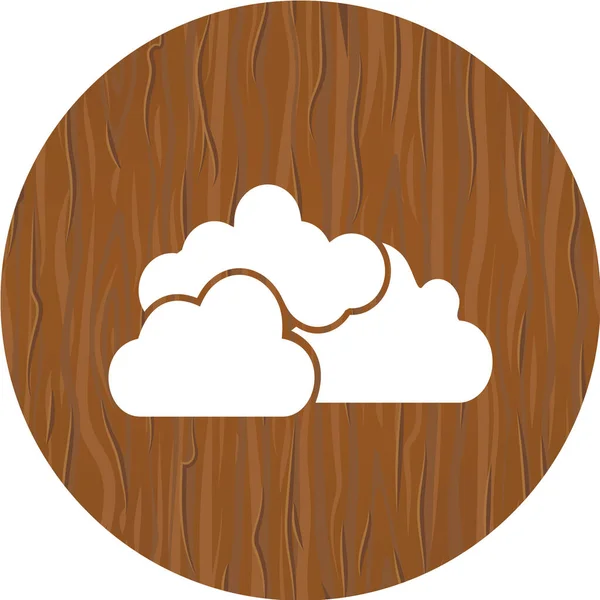 Vector Illustration Cloud Icon — Stock Vector