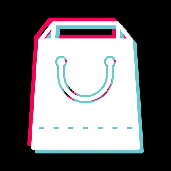 Shopping Bag Icon Trendigen Stil Isolierten Hintergrund — Stockvektor