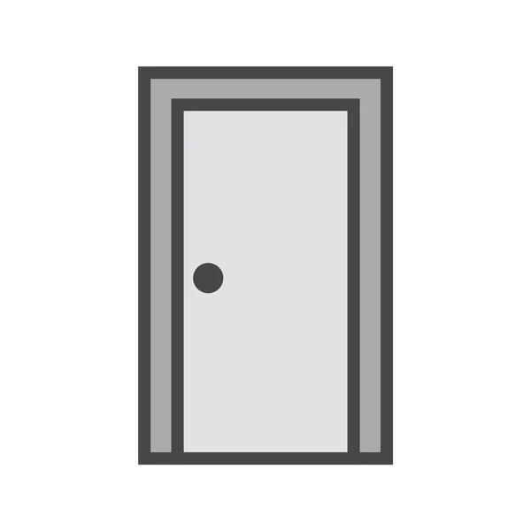 ประต ไอคอนในสไตล เทรนด นหล งแยก — ภาพเวกเตอร์สต็อก