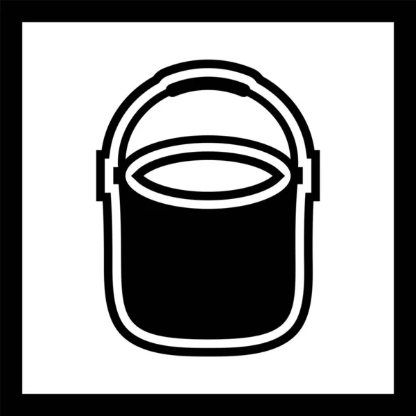 Pail Icon Trendy Style Isolated Background — Stock Vector