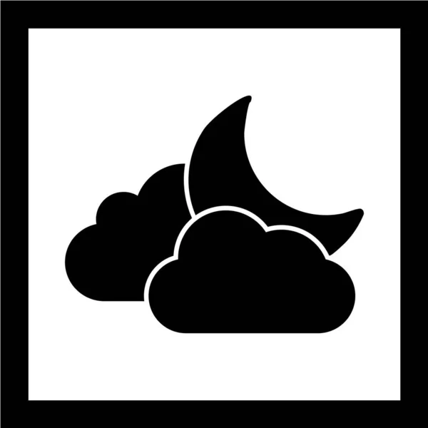 Wolk Pictogram Vector Illustratie — Stockvector