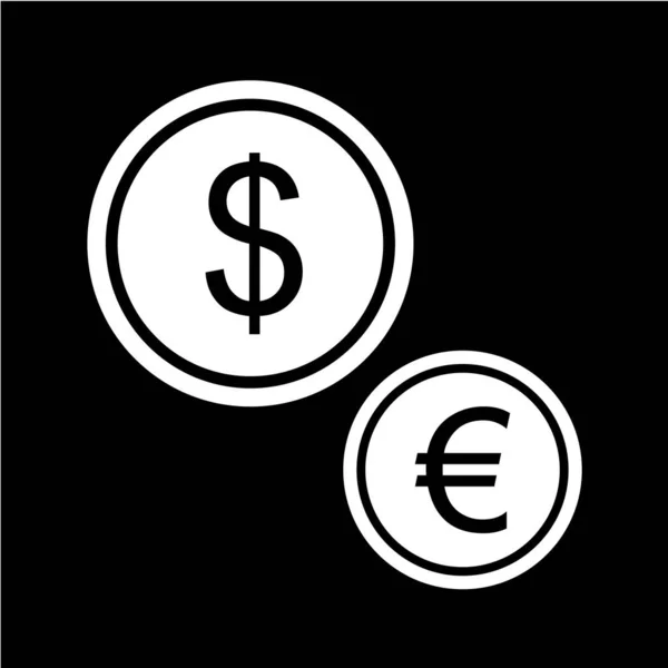 Dólar Signo Icono Vector Ilustración — Vector de stock