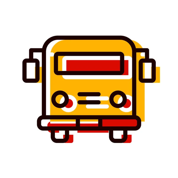 Значок Автобуса Простом Стиле Белом Фоне — стоковый вектор