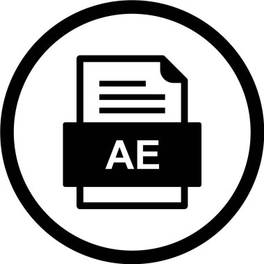 dosya biçimi simgesi, vektör illüstrasyonu