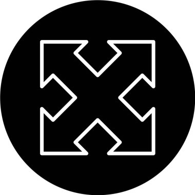 Bir çapraz simgenin vektör illüstrasyonu