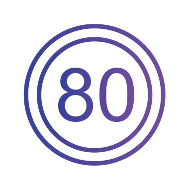 Yol simgesi, vektör illüstrasyonu