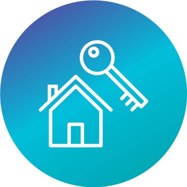 Emlak simgesi vektör illüstrasyonu