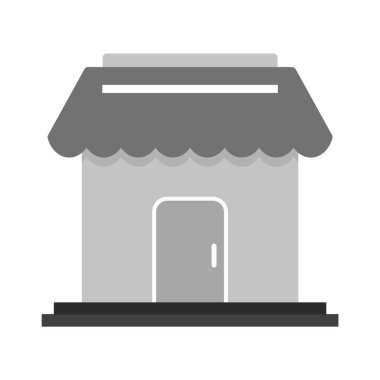 Dükkan Simgesi Moda Biçiminde İzole Arkaplan