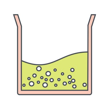 Çizgi film simgesinin vektör illüstrasyonu
